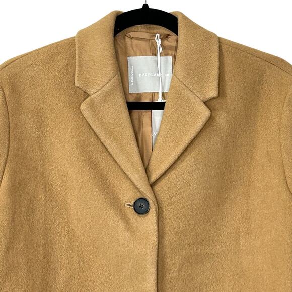 Everlane The Italian ReWool Cocoon Coat Camel Women XXS NWT - Picture 7 of 13